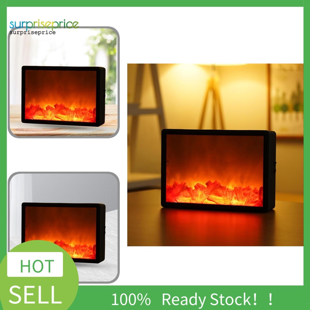 Đèn mô phỏng lò sưởi với ngọn lửa nhân tạo trang trí nhà ở