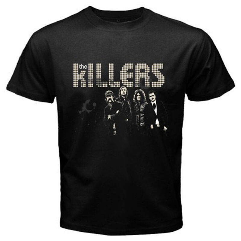 Áo Thun Màu Đen Họa Tiết The Killers Indie Rock Band Size Xs-3Xl