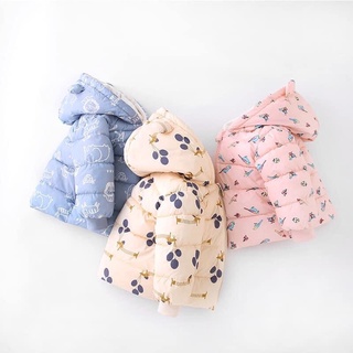 Áo khoác phao bé hàng QC lót nỉ