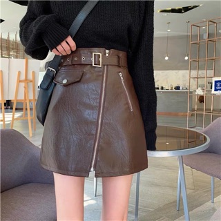 (Oder) chân váy da ulzzang-có ảnh thật