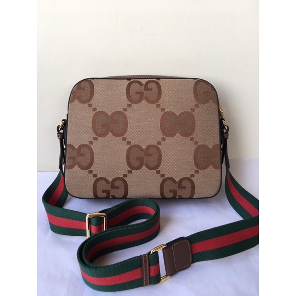 Túi đeo chéo nam Gucci GC da thật cao cấp da phối vải