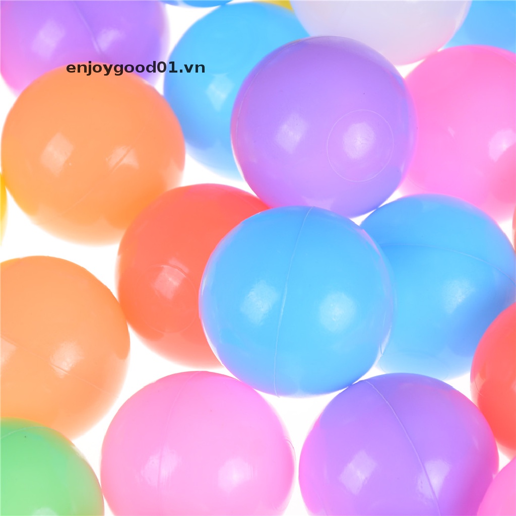 Set 10 bóng nhựa mềm thân thiện với môi trường vui nhộn cho bé chơi thể thao