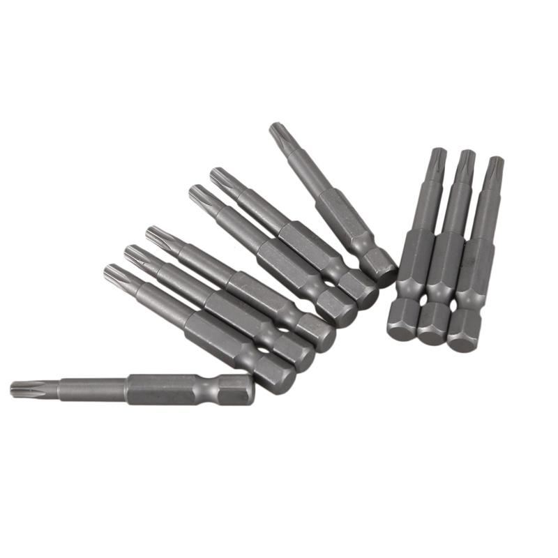 Set 10 mũi khoan T20 đầu lục giác 6.3mm 4mm