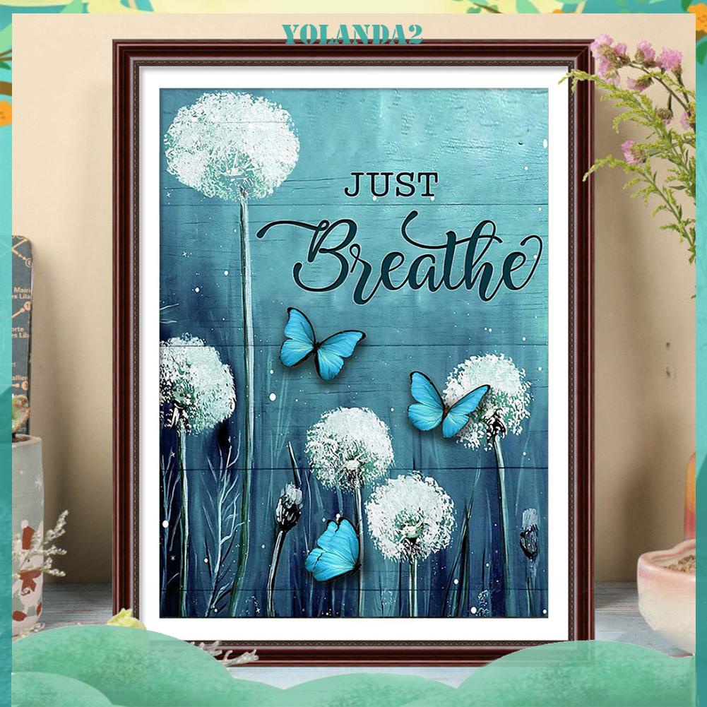 Toàn Bộ Tranh Thêu Chữ Thập Hình Hoa Bồ Công Anh Và Bướm 11ct