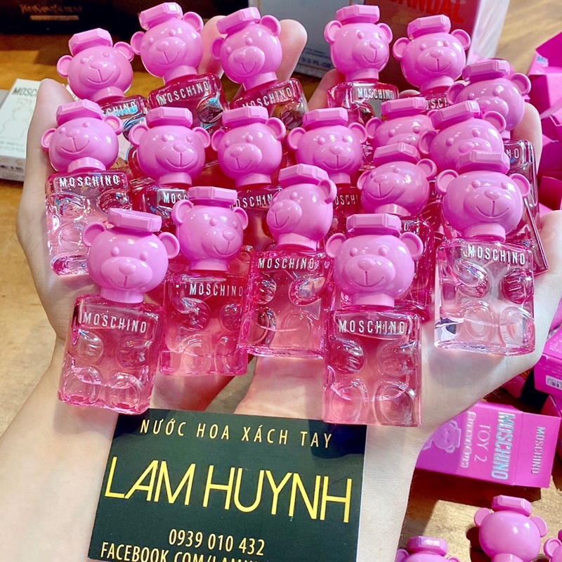 Nước hoa mini MOSCHINO gấu hồng TOY 2 BUBBLE GUM 5ml