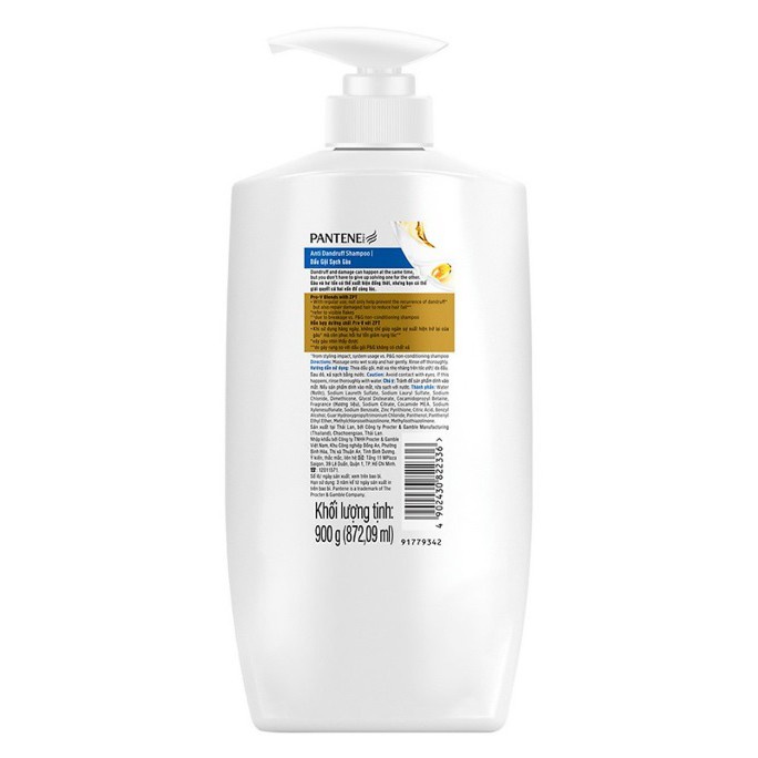 Dầu gội Pantene sạch gàu 900ml