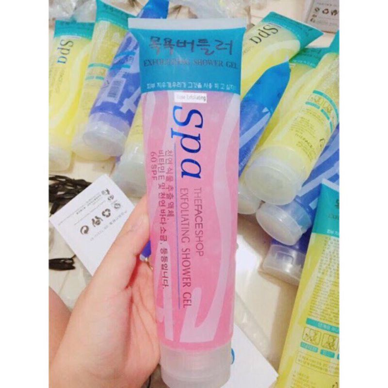 Gel – Kem tẩy da chết Spa Exfoliating Shower Gel 350gram