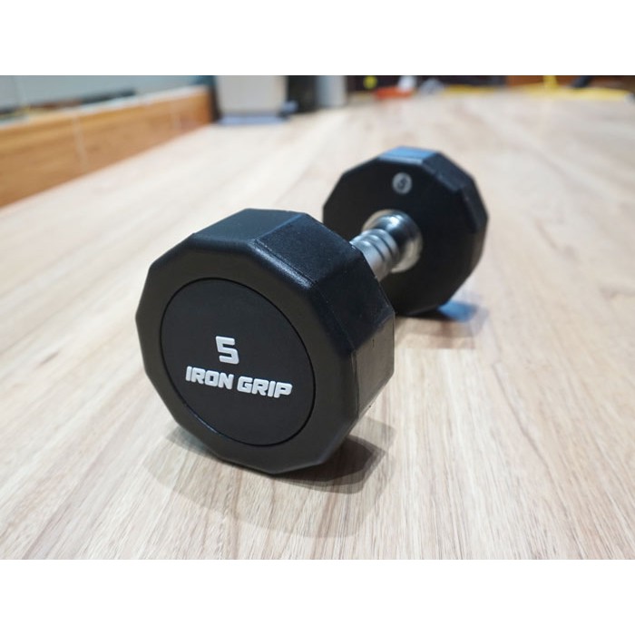 Tạ tay cao su Iron Grip 2,5 KG , 5 KG, tạ tay lõi gang đặc cao cấp hỗ trợ tập gym tại nhà