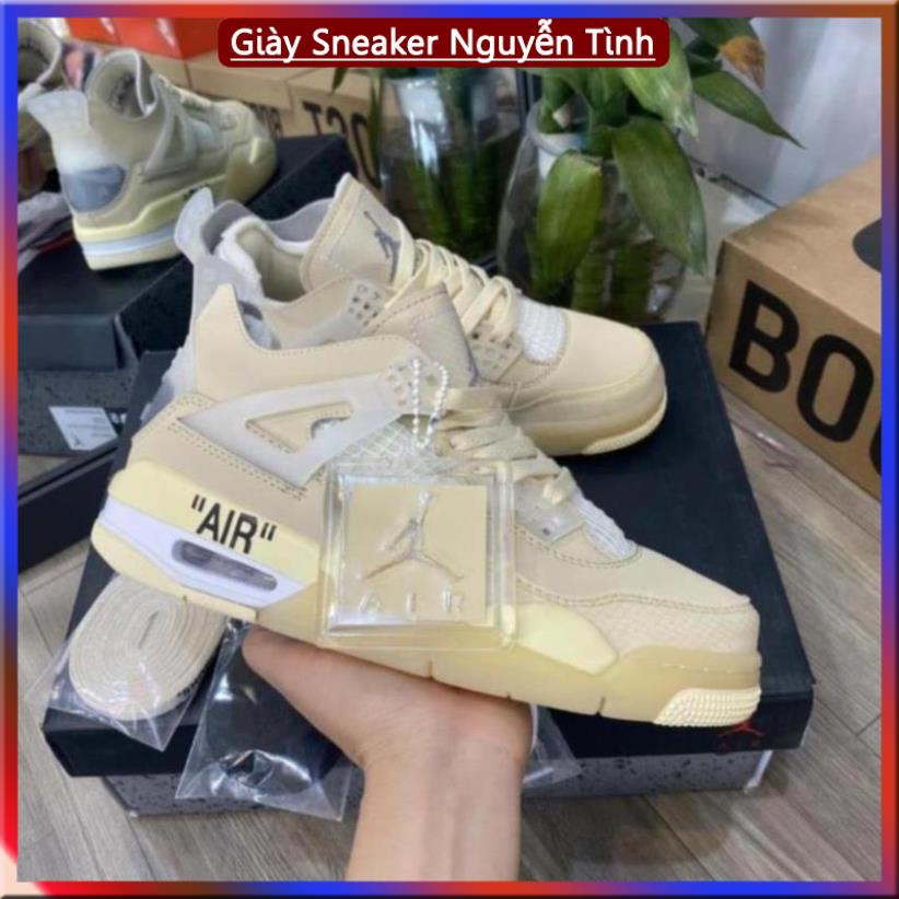 Giày Sneaker Jordan 4 Off White Full Box Full Phụ Kiện Freeship -NT19 -NĐT