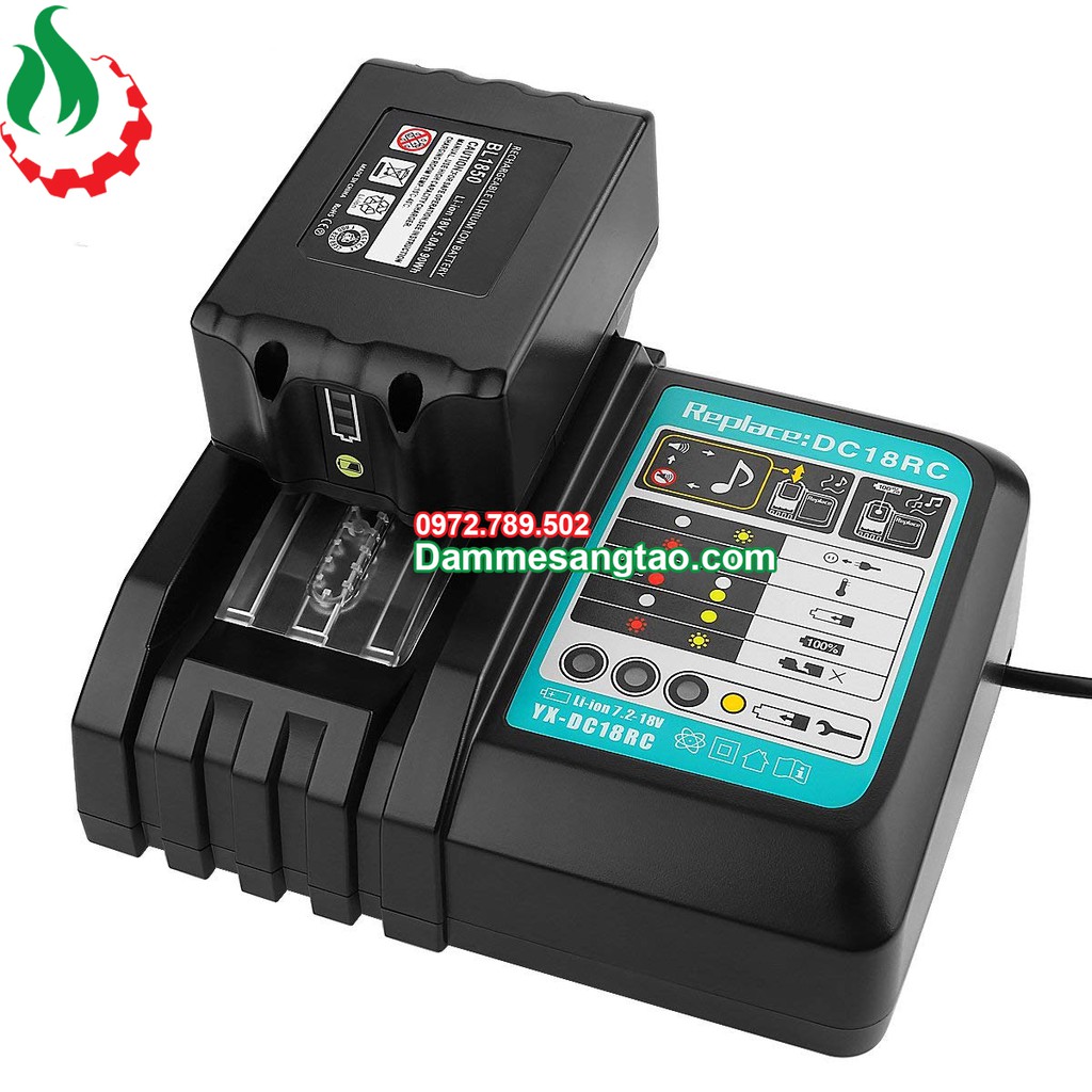 DMST Sạc pin makita 14V 18V DC18RC 7.2V-18V nhận mạch Zin