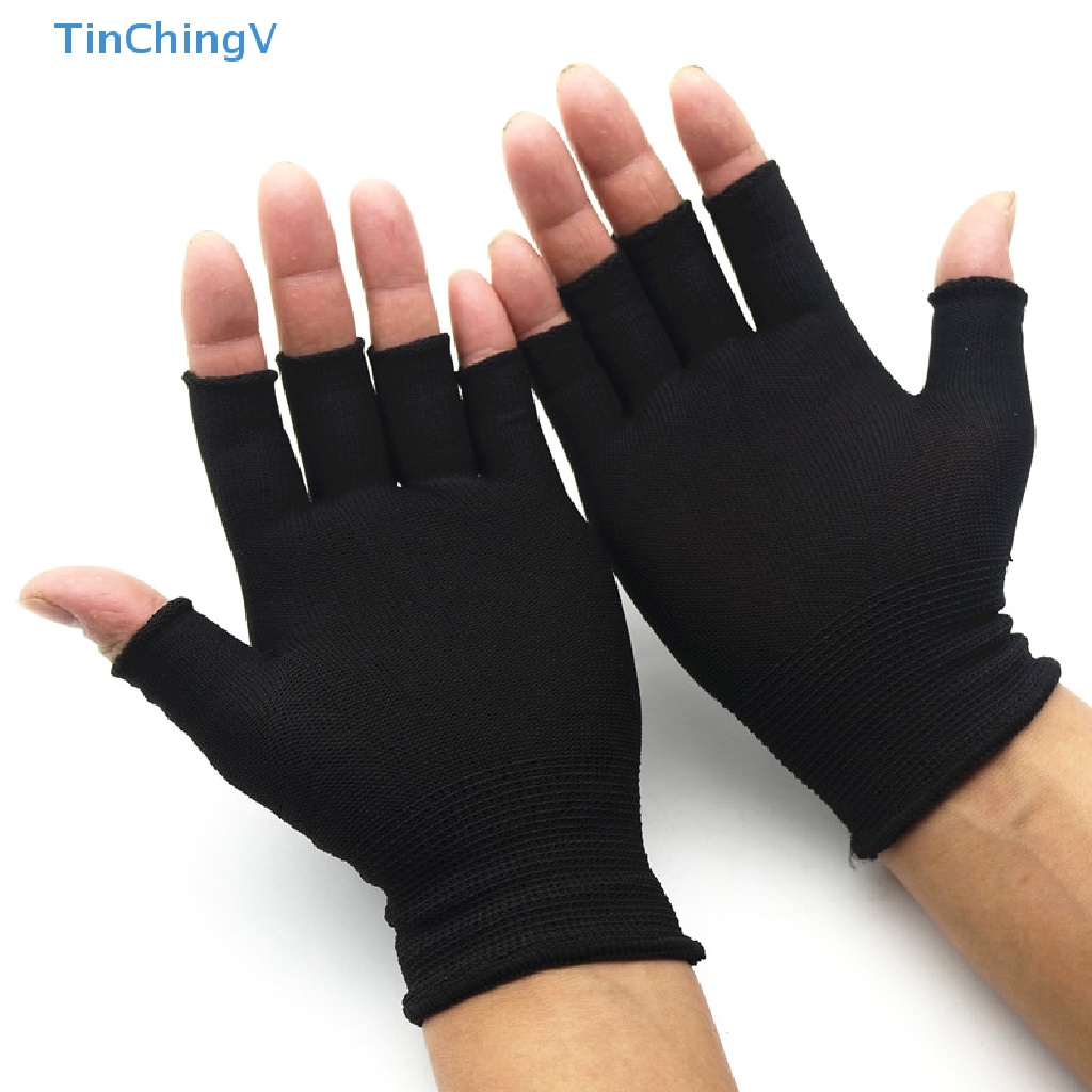 Găng Tay Len Cotton Hở Ngón Thời Trang Cho Nam Nữ