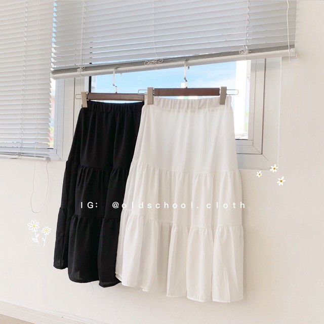 Chân váy voan tầng 2 lớp -eganda