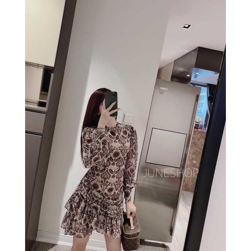 Váy hoa nhún hoạ tiết cho nữ | BigBuy360 - bigbuy360.vn