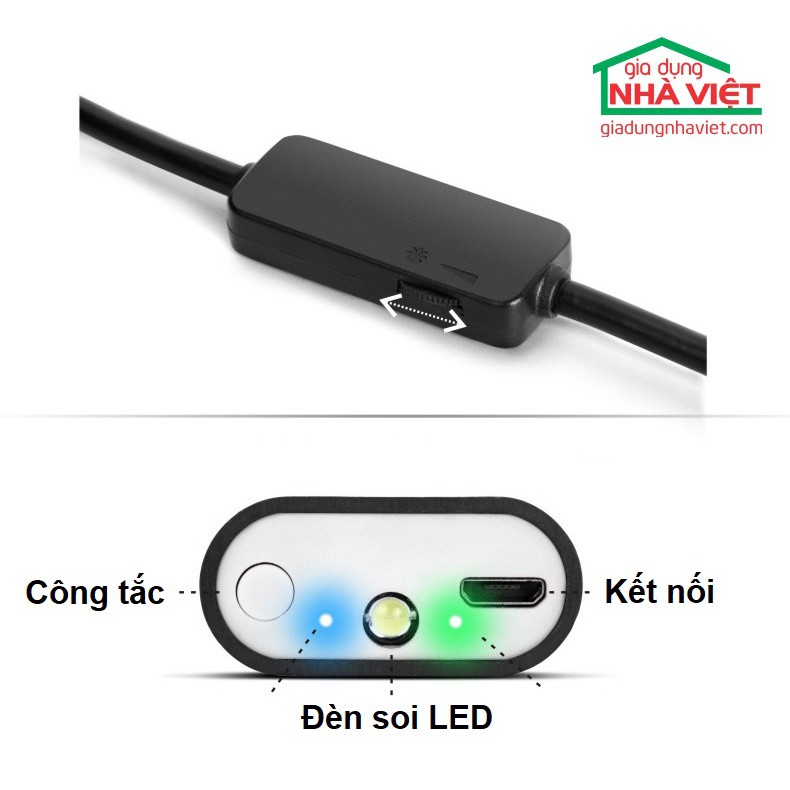 Camera nội soi công nghiệp 8mm WiFi HD Inskam YPC99