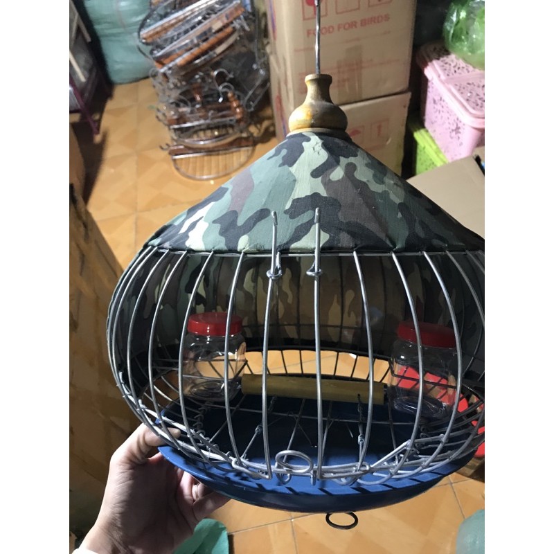 Lồng cu gáy nhôm áo rằn ri