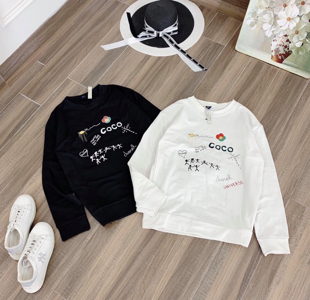 Áo nỉ coco hot hit da man