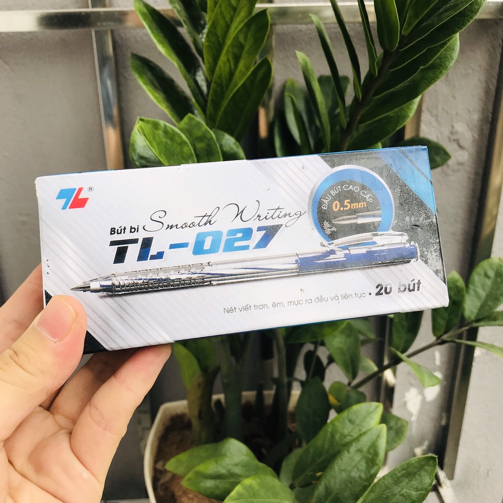 Bút bi Thiên Long 027, Viết bi học sinh (Hộp 20 chiếc) HÀNG CHUẨN THIÊN LONG