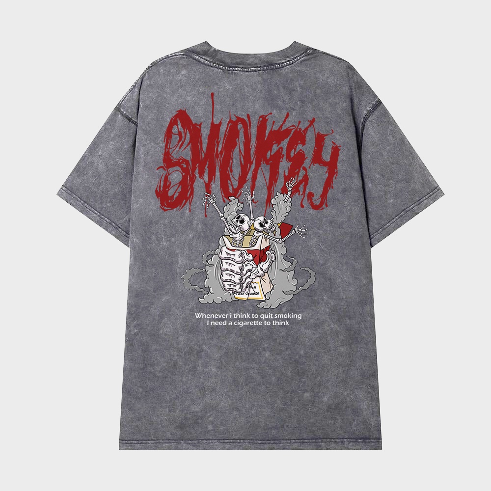 Áo thun tay lỡ NEVASOME Smokey phông unisex nam nữ cotton oversize form rộng local brand