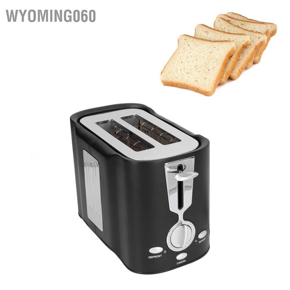 Máy Nướng Bánh Mì 2 Ngăn Mini Wyoming060 800W 120V