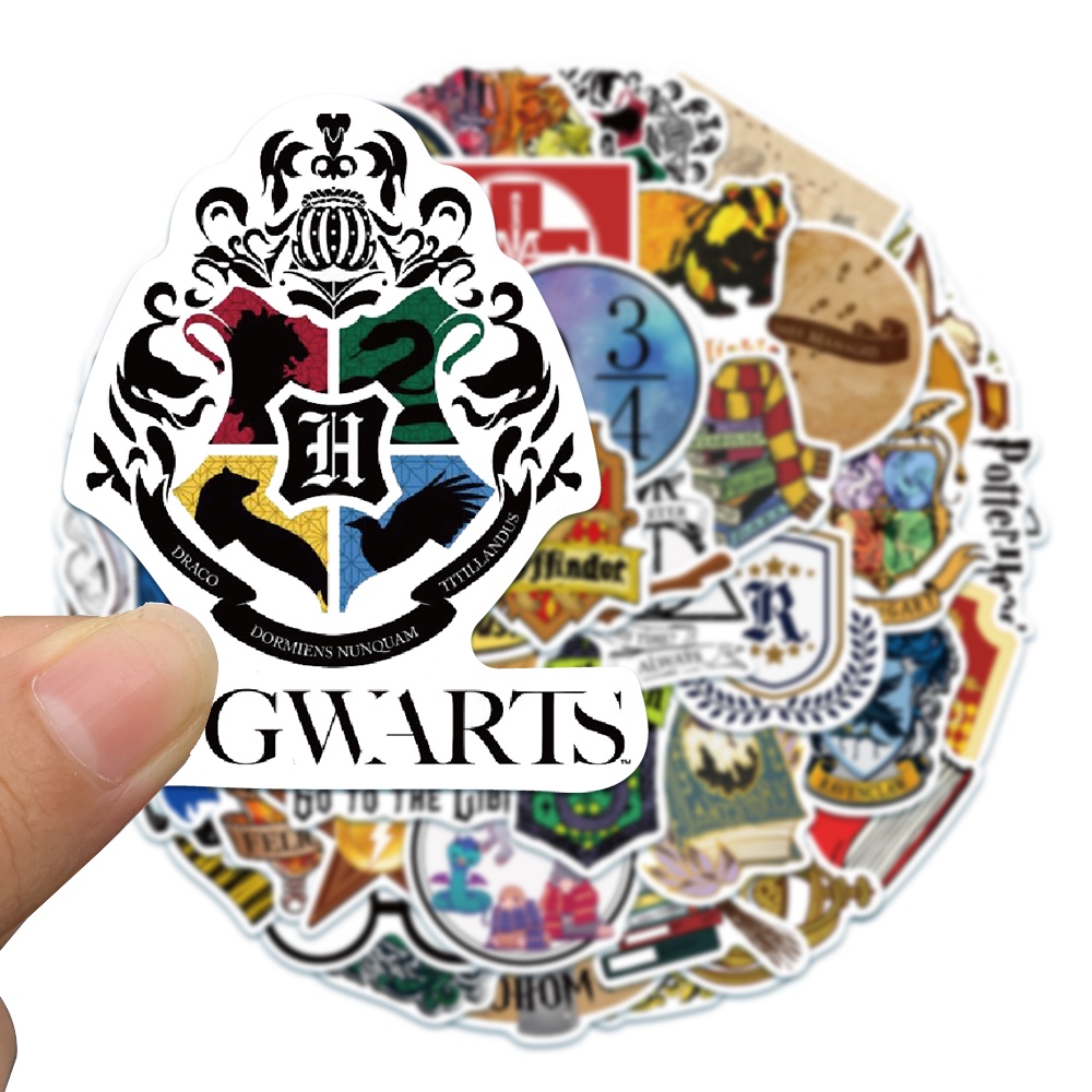 10 / 50 Sticker Dán Laptop Chống Nước Hình Harry Potter Hoạt Hình