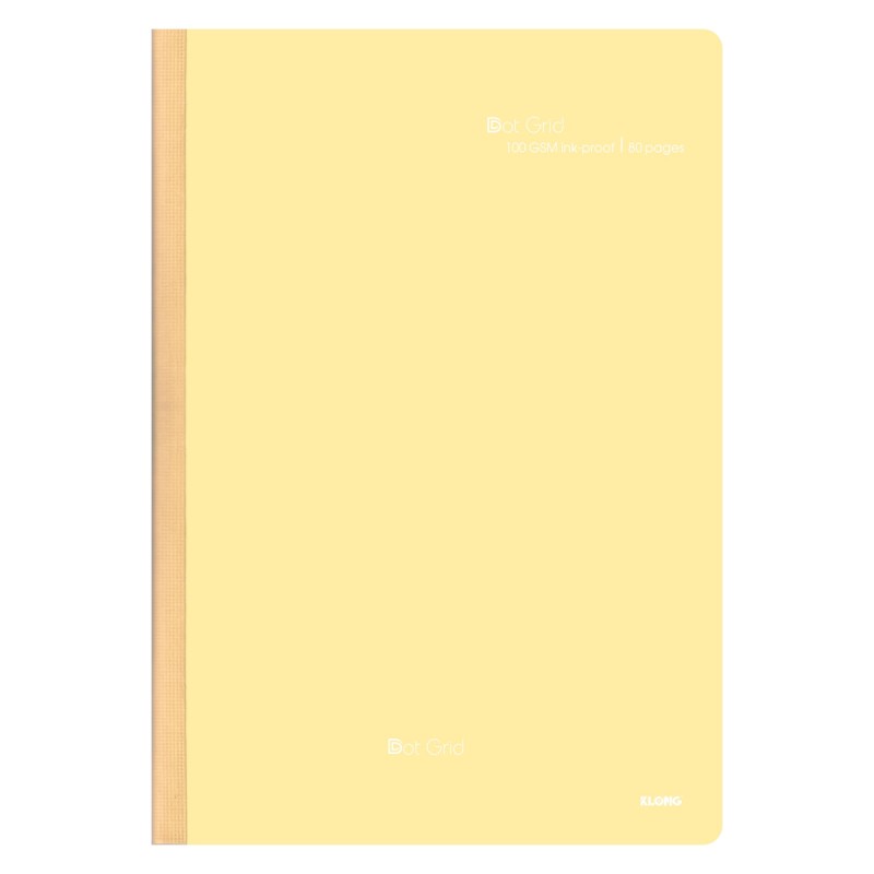 Vở Klong 80 trang Dot grid B5 Ms 837 [Chọn Màu] may dán gáy bìa Pastel, cuốn tập sổ Klong