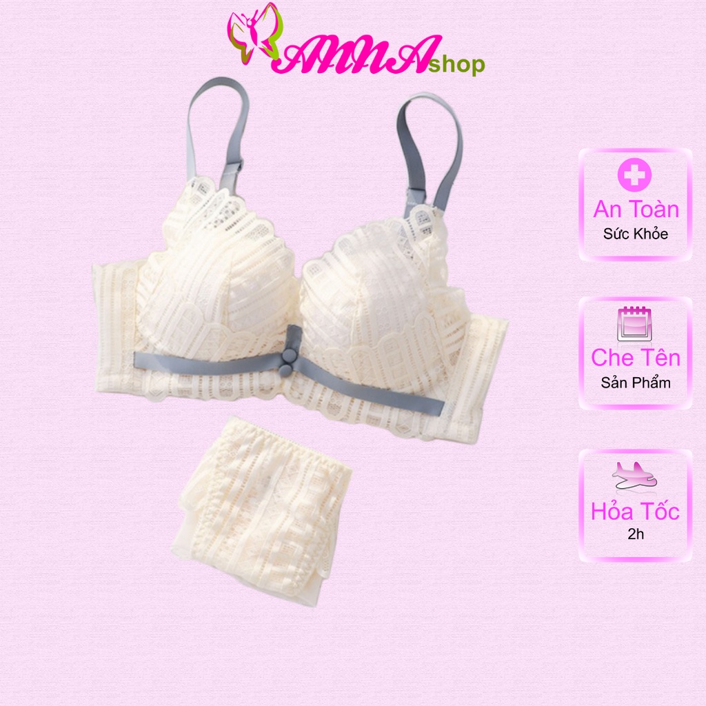 Bộ đồ lót nữ ren nâng ngực cao cấp, trẻ trung (MS 07004) Anna Shop