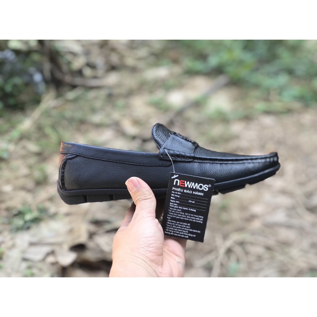 Giày da Nam Newmos da bò mềm mại bền và không tróc