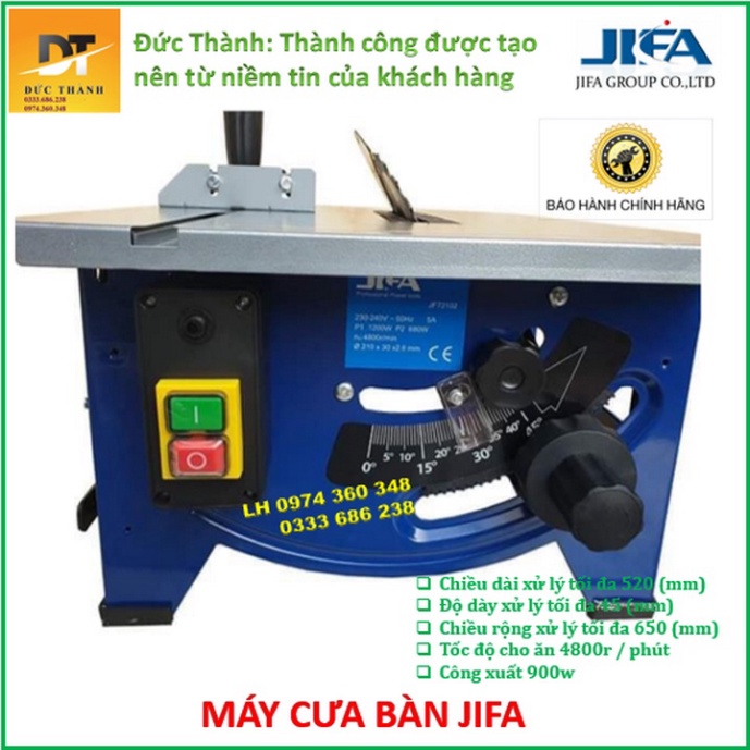 Siêu hot Máy cưa bàn JIFA. Bảo hành 12 tháng.