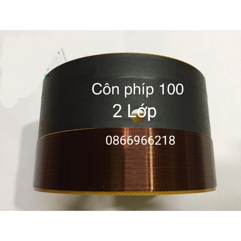 Coil loa côn loa bass 100 2 lớp phíp chịu nhiệt.