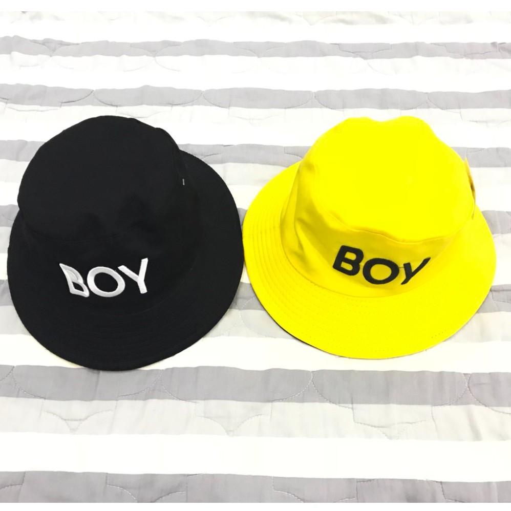 Mũ bucket hoạ tiết chữ thêu cho nam và nữ Boy