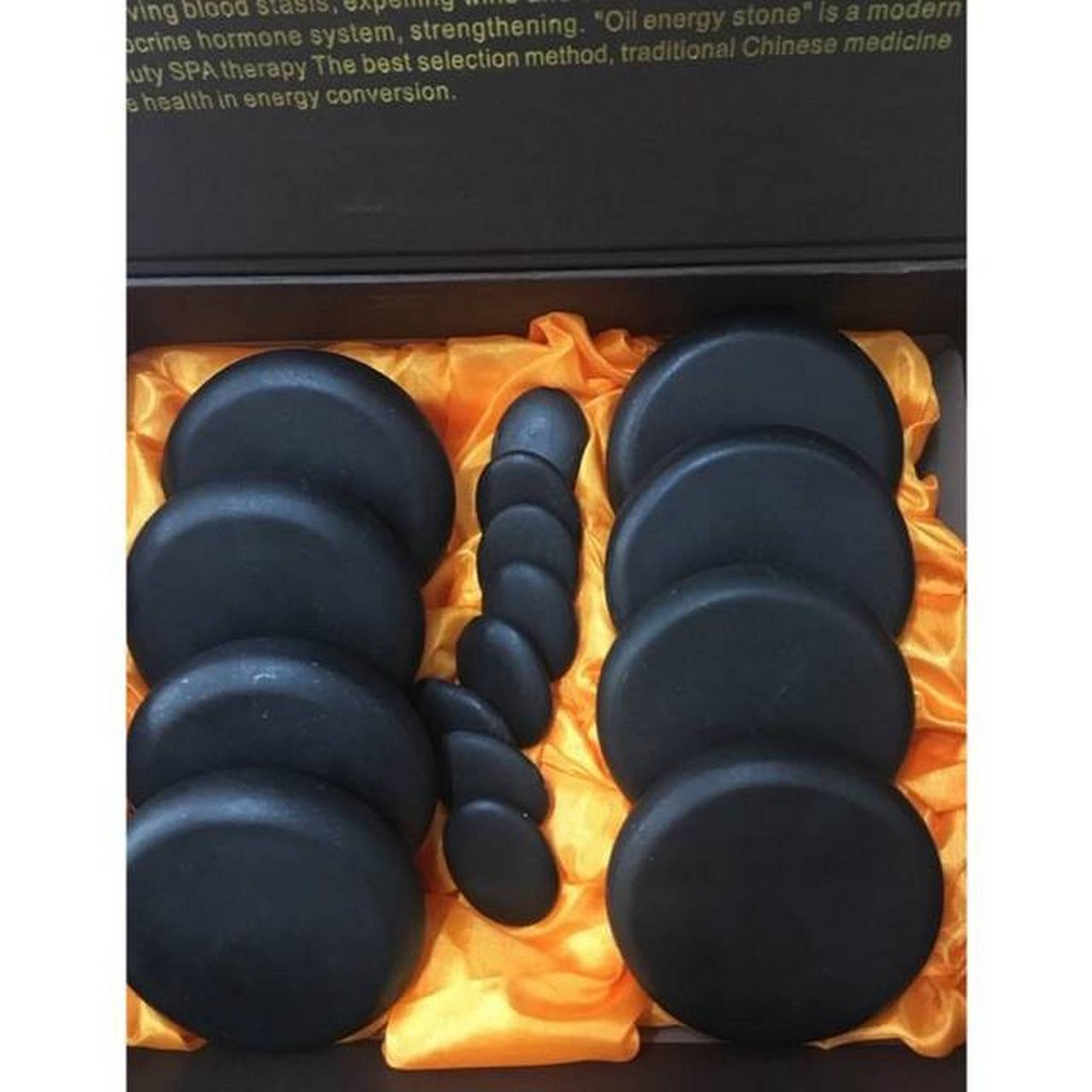 [Shop]Bộ đá nóng dùng để massage ( Bộ 16 viên )[Spa]