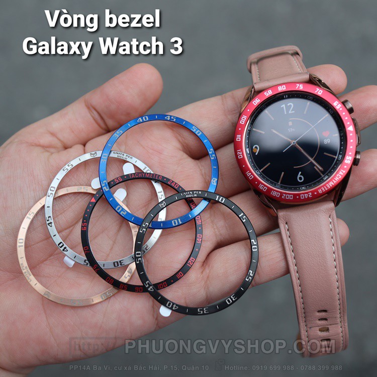 Vòng bezel bảo vệ Galaxy Watch 3 (41mm-45mm)