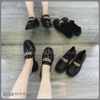 Giày lười phối họa tiết xinh M368 SHOEBYMAI