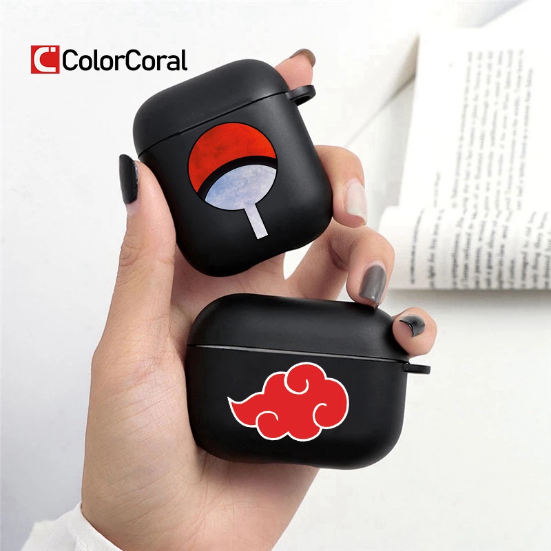 Vỏ bảo vệ hộp sạc tai nghe bluetooth silicon anime Akatsuki Forehead thích hợp cho Airpods 2/1 Pro Air Pods 3 2 1