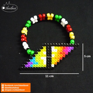 Kandi cuff Avicii - vòng tay kandi avicii - vòng perler phụ kiện rave edm festival raver kandi perler DJ