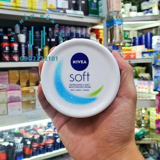 Kem dưỡng ẩm Nivea Soft, dưỡng thể dưỡng ẩm, dưỡng ẩm da mặt Nivea Soft 200ml