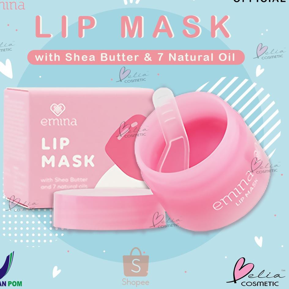 (Hàng Mới Về) Mặt Nạ Môi Belia Emina 7 Thành Phần Dầu Bơ Tự Nhiên Kích Thước 9g | BigBuy360 - bigbuy360.vn