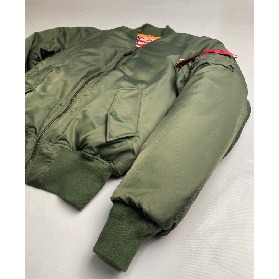 Áo Ma1  phiên bản cờ in lời thề 12 ngôn ngữ - phụ kiện Alpha industries