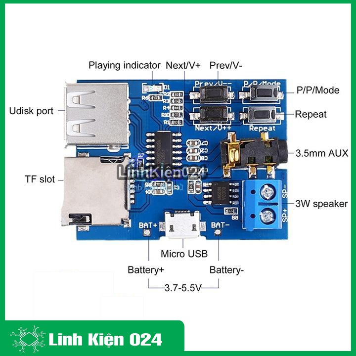 Module Giải Mã MP3+TF GM4563