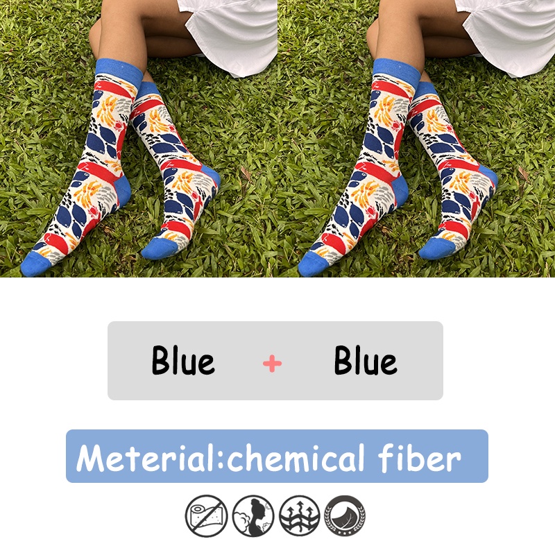 Bộ 2 Đôi Tất Nữ Co Giãn Nhiều Màu Sắc Đáng Yêu