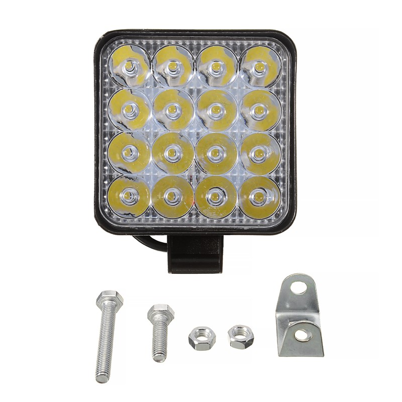 Đèn Pha LED 12V-24V 16 Bóng 48W Chất Lượng Cao Cho Xe Tải