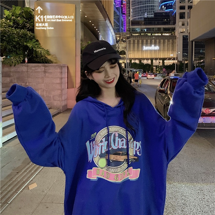 ZHELIHANGFEI Áo Hoodie Tay Dài Kiểu Dáng Đơn Giản Dễ Phối Đồ