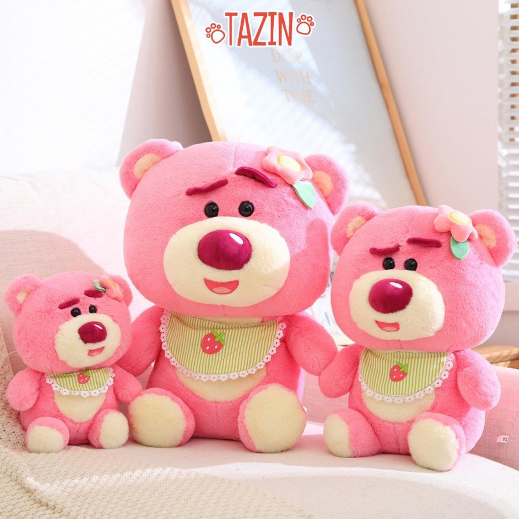 Gấu Lotso Dâu Yếm Baby, Gấu Bông Losto Mùi Thơm Nhẹ Dễ Thương