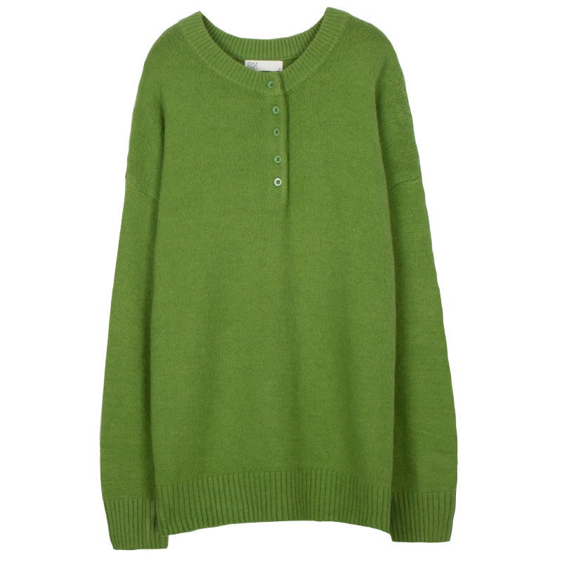Áo Sweater Cổ Tròn Dáng Rộng Thời Trang Mùa Xuân Hàn Quốc 2022