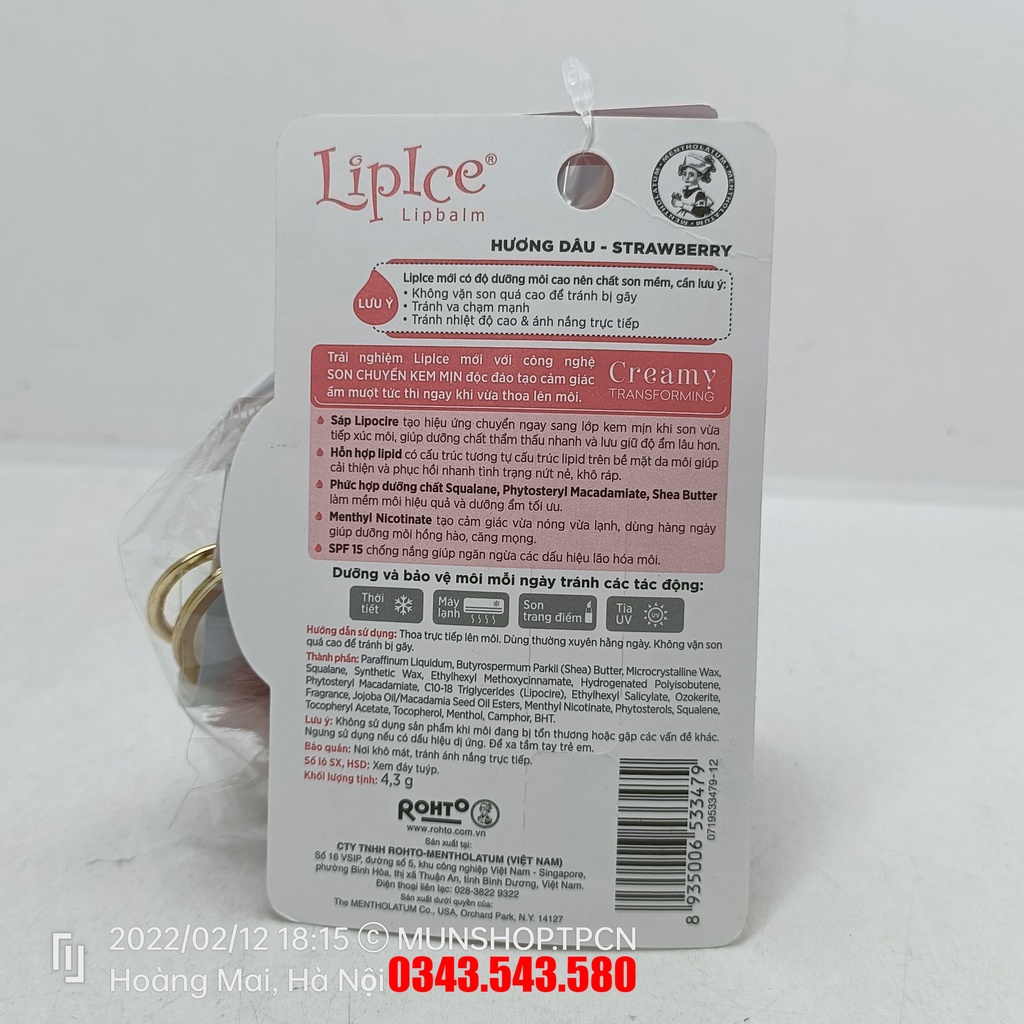 Son dưỡng không màu LipIce Lipbalm - Son dưỡng số 1 Nhật Bản