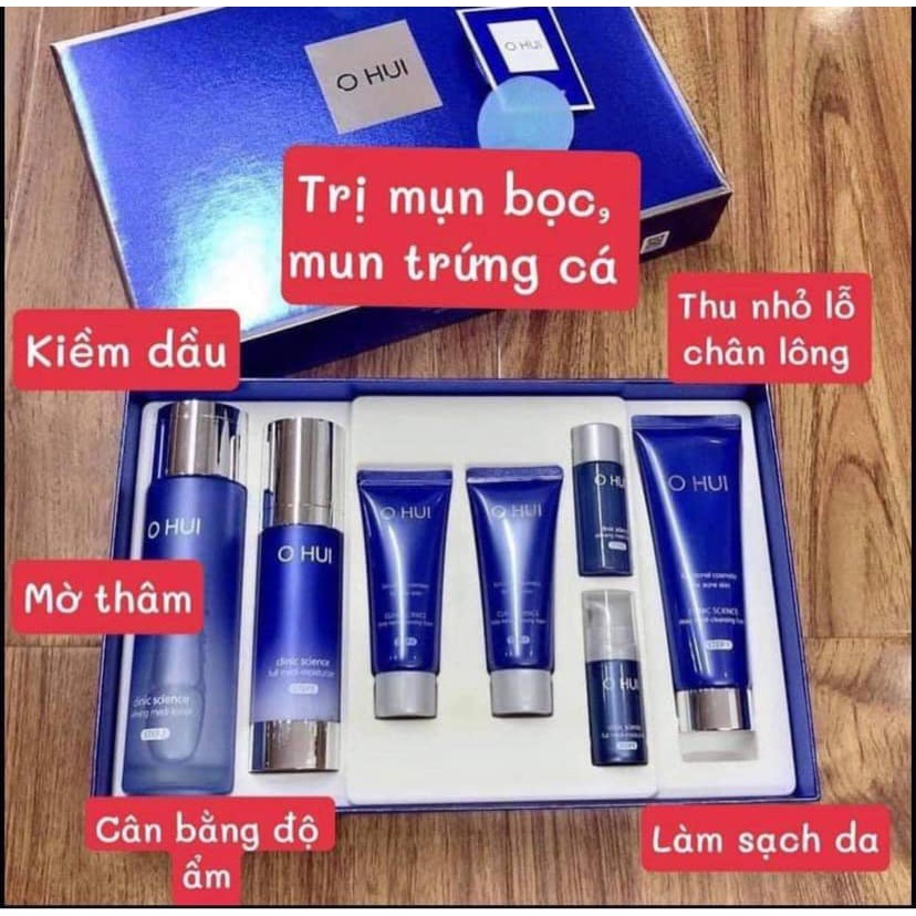 SET  6 tuýp OHUI XANH TRỊ MỤN CLINIC SCIENCE