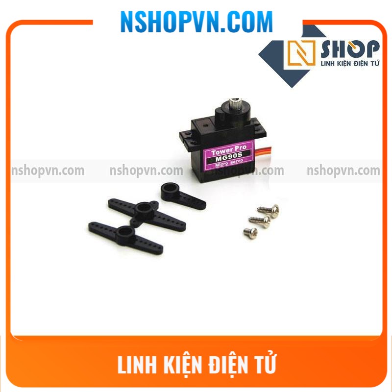 Servo MG90S (Bánh răng kim loại) 360 độ