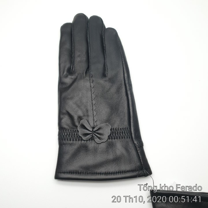 Găng tay nữ da cừu Capacci giữ nhiệt lót lông siêu dày