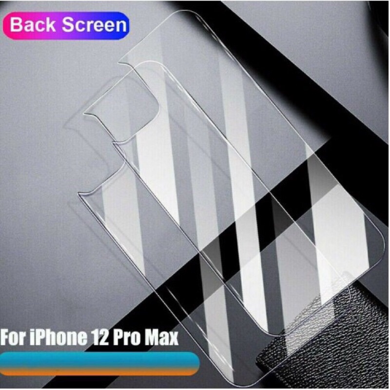 Miếng dán kính mặt sau 2,5D cho 12/12pro/12promax trong suốt tặng kèm phụ kiện dán