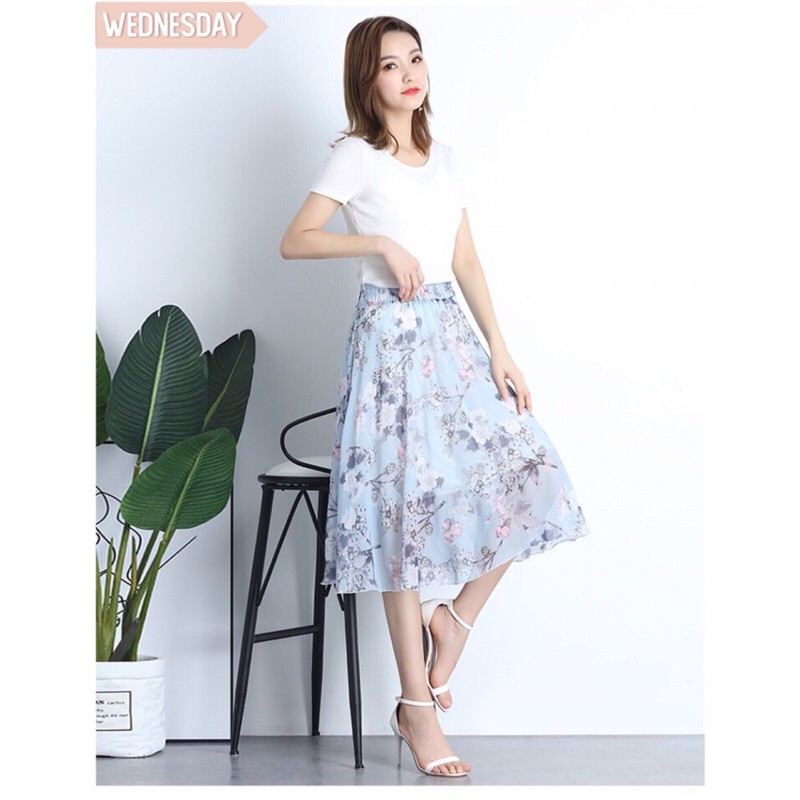 Chân Váy Hoa Lưng Thun Họa Tiết Hoa Xinh Xắn Thời Trang Nhiều Mẫu | BigBuy360 - bigbuy360.vn